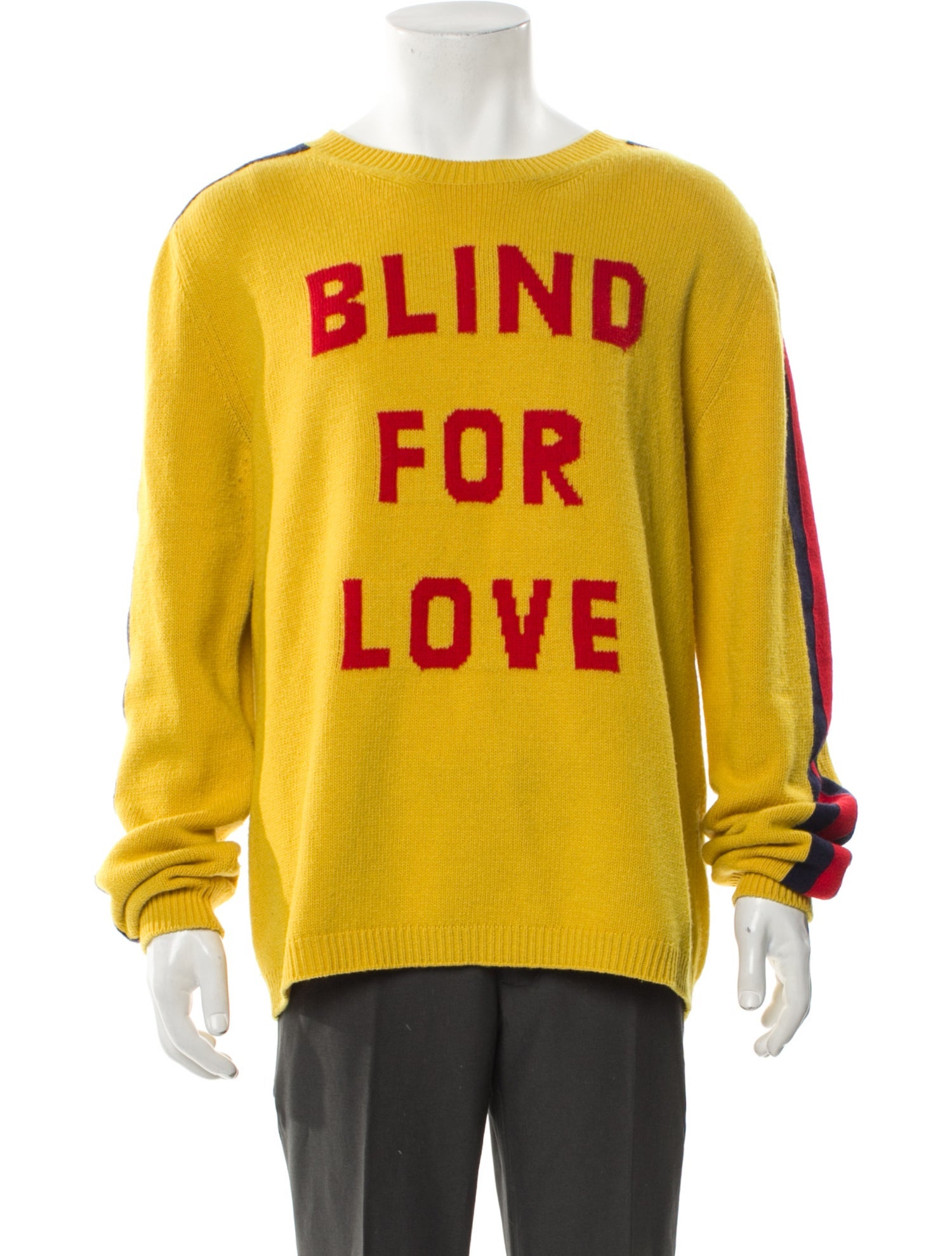 Gucci Sylvie Web Accent Wool Pullover