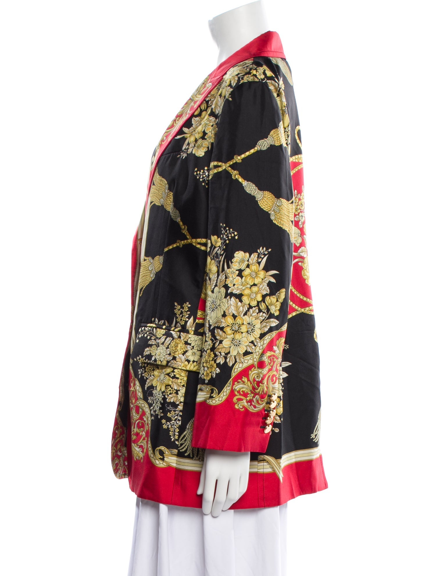 Gucci Silk Printed Blazer