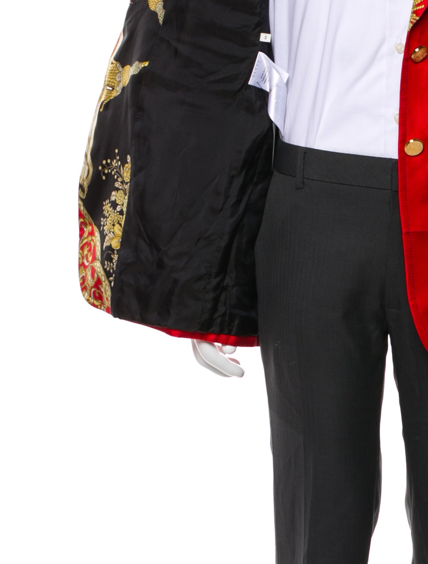 Gucci Silk Printed Blazer