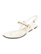 Gucci Horsebit Accent Leather T-Strap Sandals