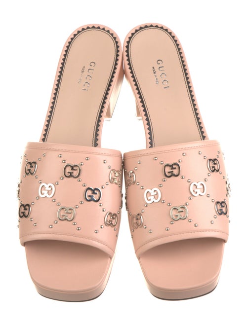Gucci GG Signature Leather Slides