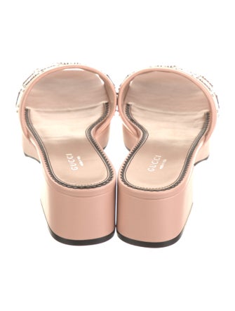 Gucci GG Signature Leather Slides