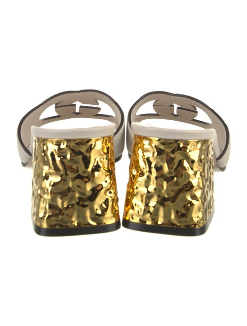 Gucci Interlocking G Logo Leather Slides