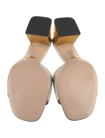 Gucci Interlocking G Logo Leather Slides