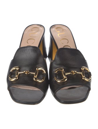 Gucci Horsebit Horsebit Accent Slides