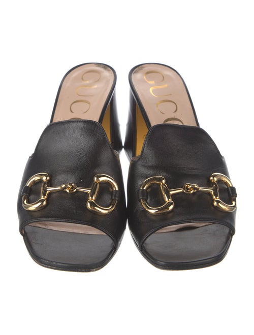 Gucci Horsebit Horsebit Accent Slides