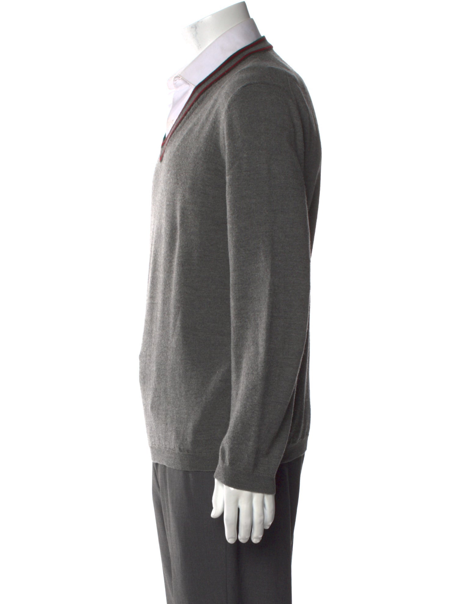 Gucci Web Accent Wool Pullover