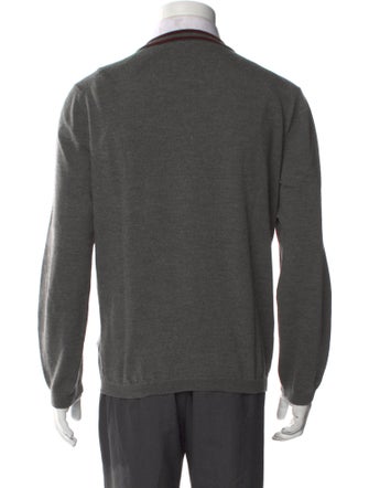 Gucci Web Accent Wool Pullover