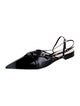 Gucci Horsebit Accent Leather Slingback Flats
