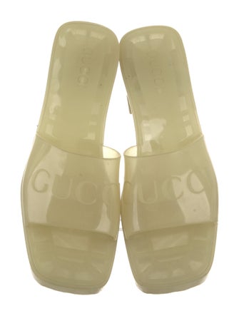 Gucci Plastique Rubber Slides