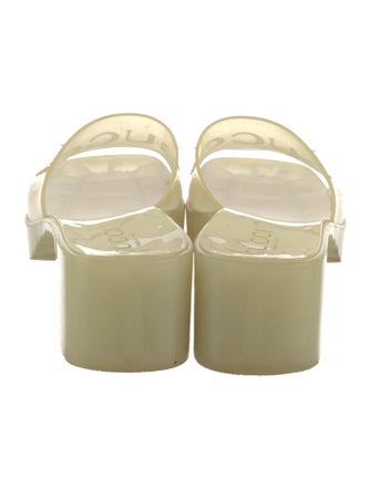 Gucci Plastique Rubber Slides