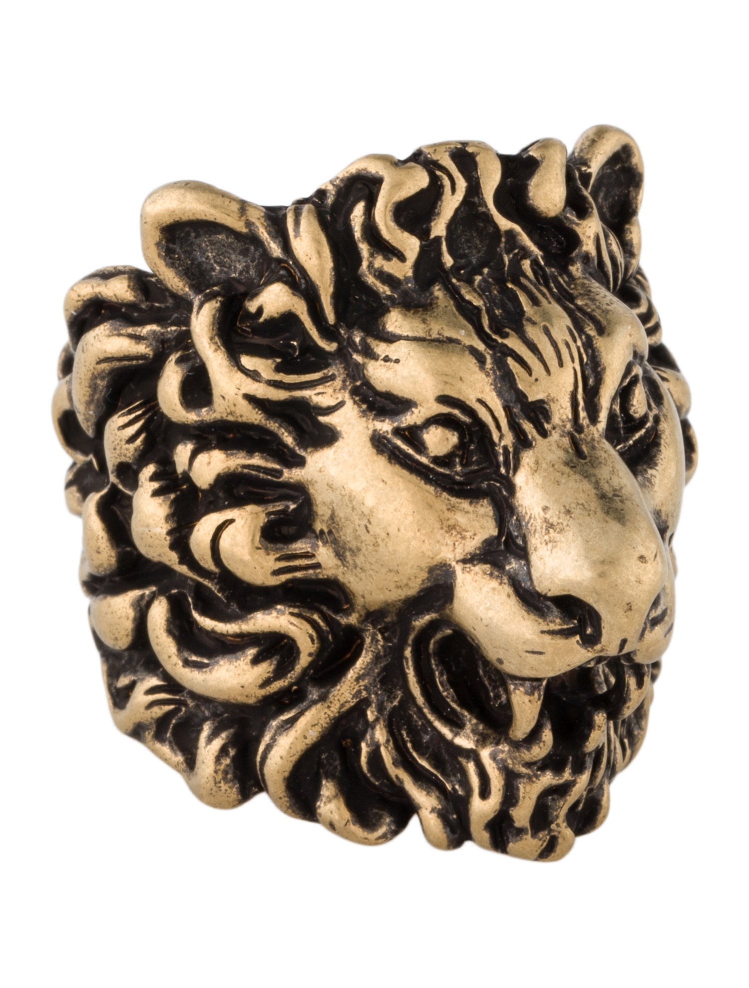 Gucci Lion Head Cocktail Ring