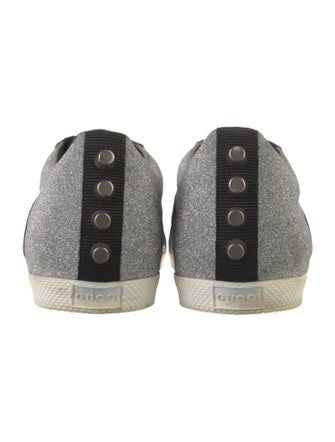 Gucci Sylvie Web Accent Glitter Sneakers