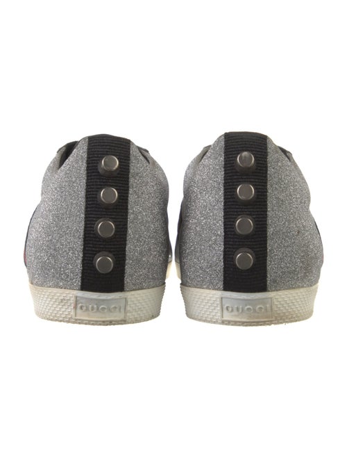 Gucci Sylvie Web Accent Glitter Sneakers