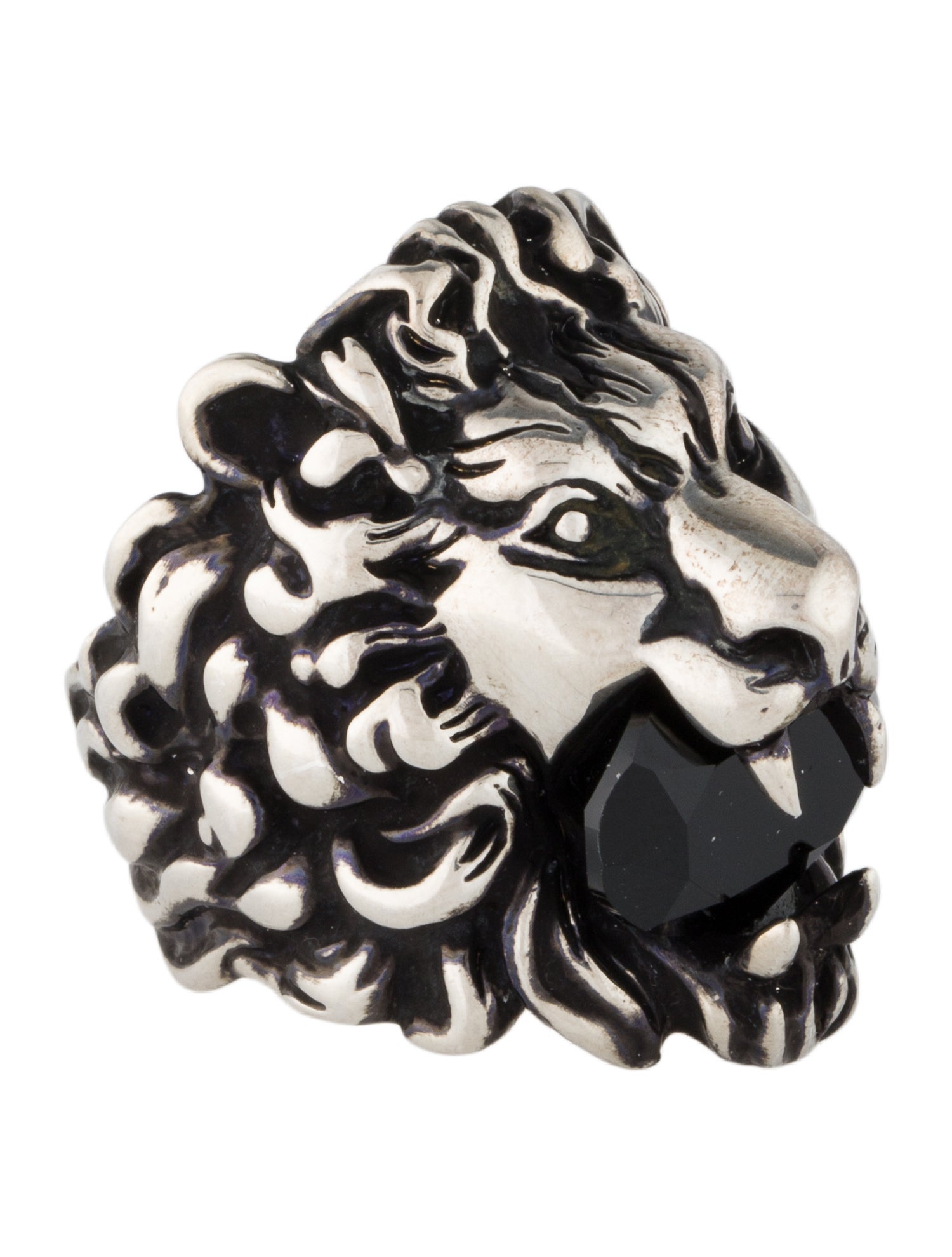 Gucci Crystal Lion Head Cocktail Ring”