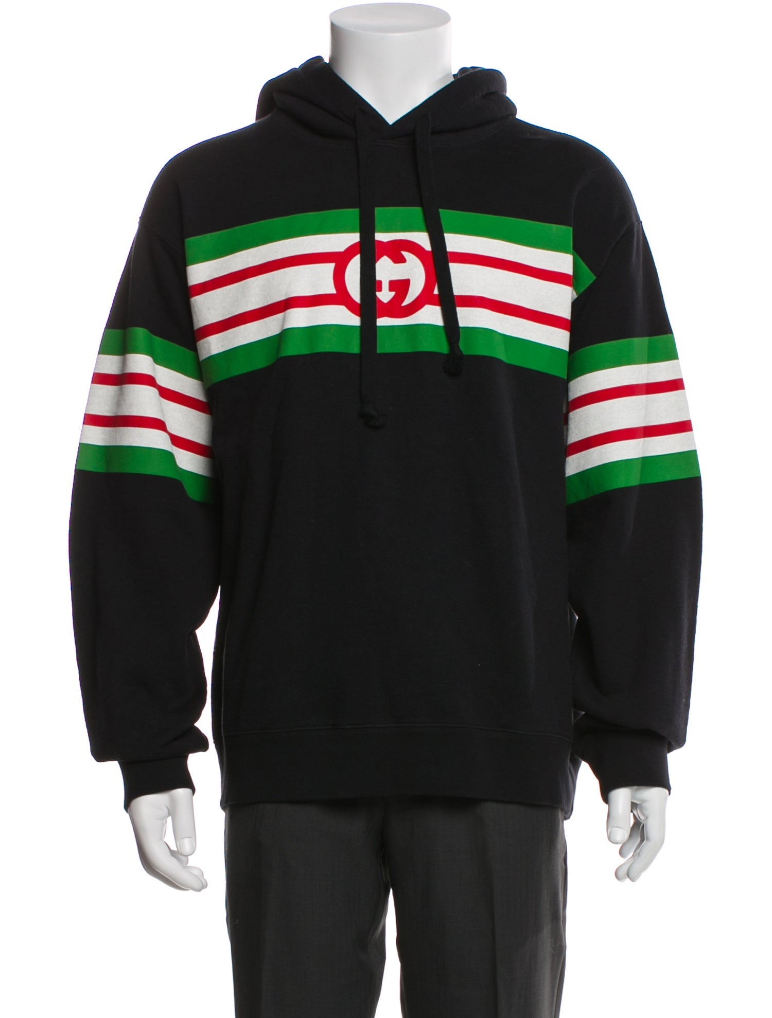 Gucci Web Accent Crew Neck Hoodie w/ Tags