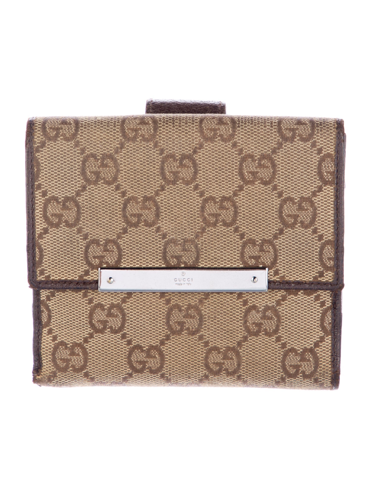 Gucci GG Canvas Canvas French Purse