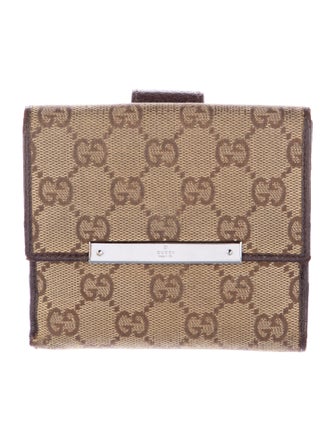 Gucci GG Canvas Canvas French Purse