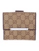 Gucci GG Canvas Canvas French Purse