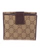 Gucci GG Canvas Canvas French Purse