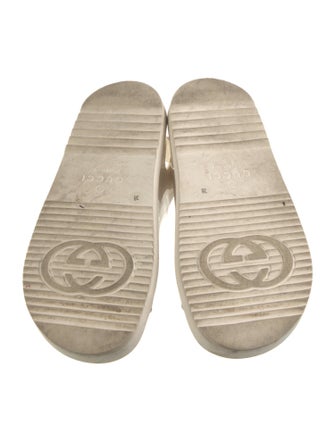 Gucci Running GG Logo Rubber Slingback Flats