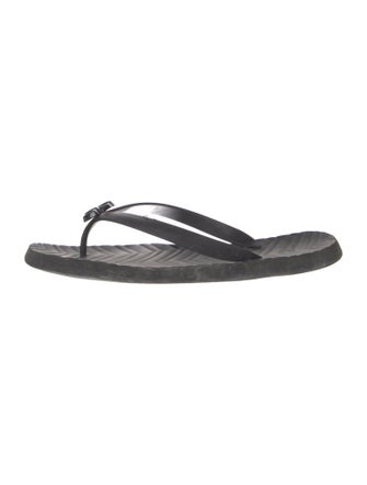 Gucci Double G Logo Rubber Flip Flops