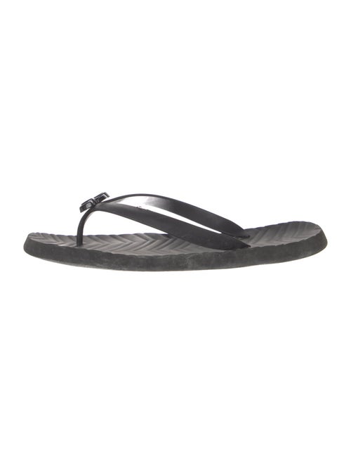 Gucci Double G Logo Rubber Flip Flops