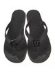 Gucci Double G Logo Rubber Flip Flops