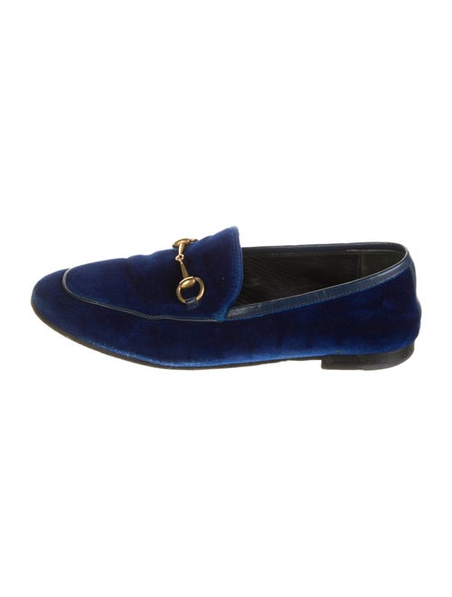 Gucci Horsebit Accent Velvet Loafers
