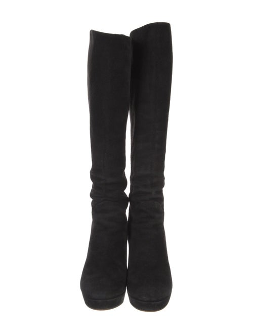 Gucci Bamboo Accent Suede Boots