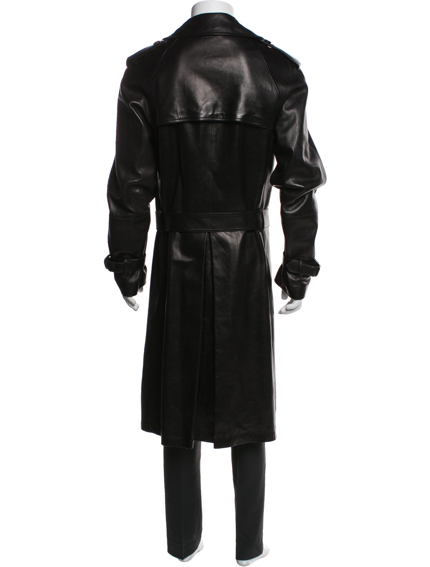 Gucci 2000's Leather Trench Coat