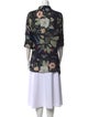 Gucci Silk Floral Print Button-Up Top