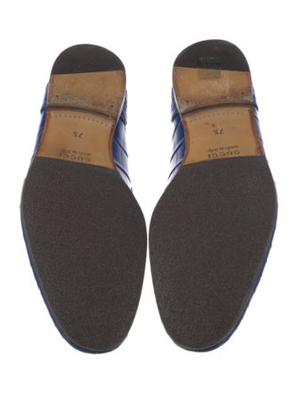 Gucci Horsebit Accent Leather Oxfords