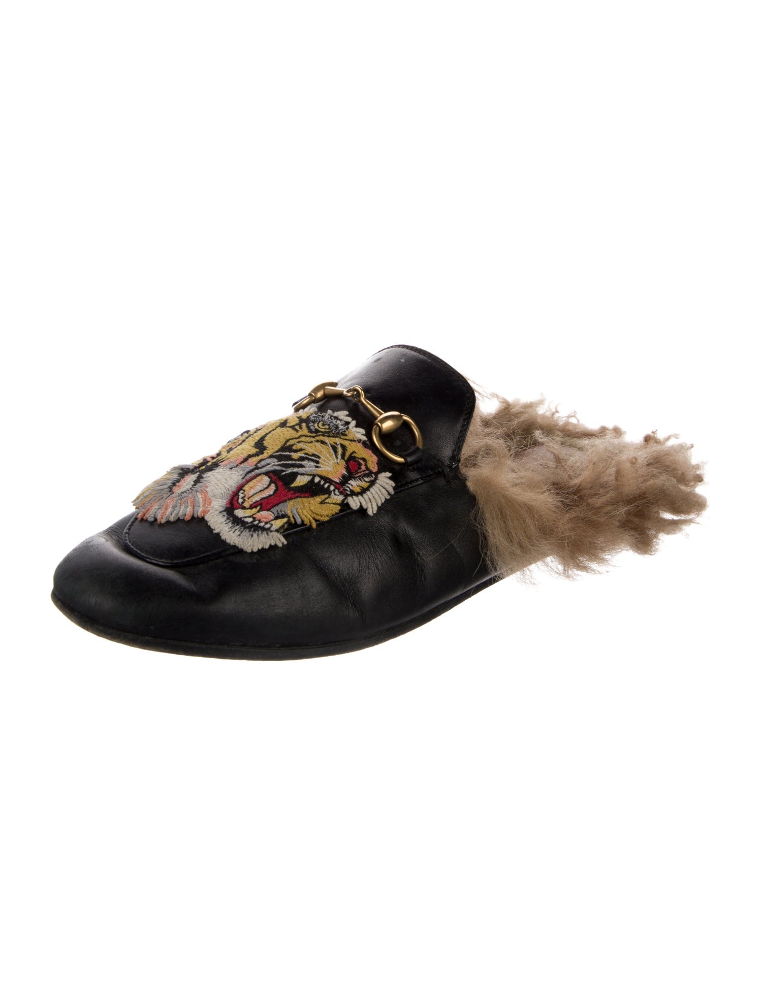 Gucci Horsebit Accent Leather Mules