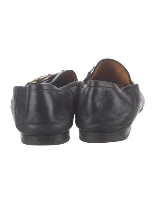 Gucci Web Accent Leather Dress Loafers