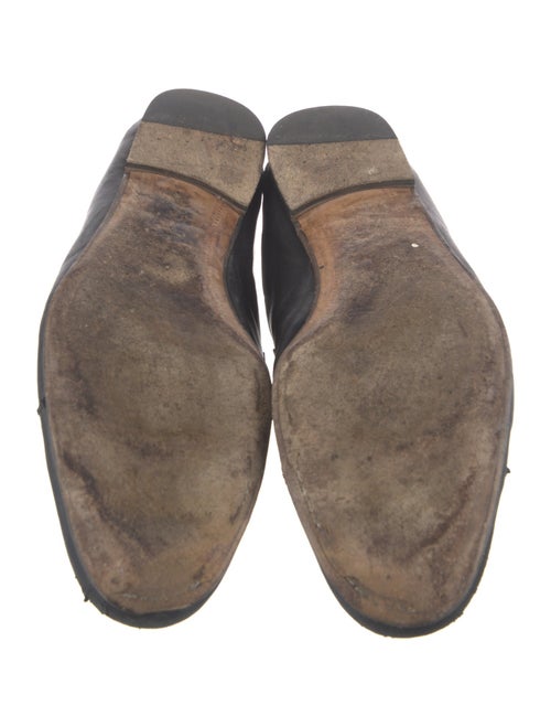 Gucci Web Accent Leather Dress Loafers