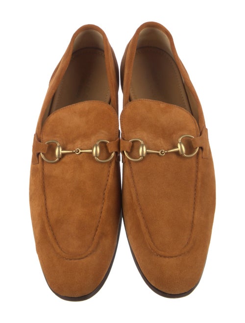 Gucci Horsebit Accent Suede Loafers