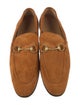 Gucci Horsebit Accent Suede Loafers