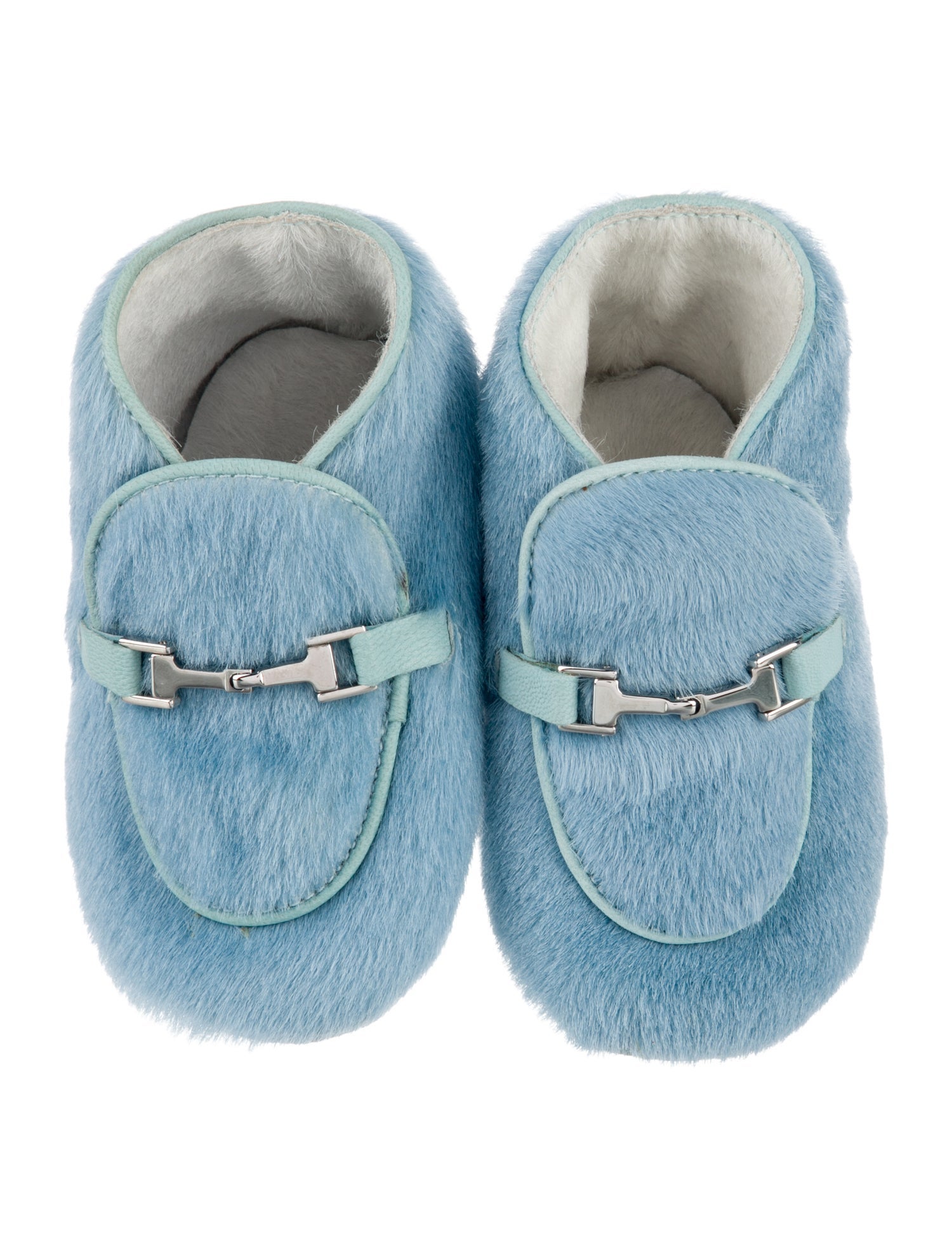 Gucci infant girls blue shoes