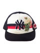 Gucci x MLB blue pattern print baseball cap
