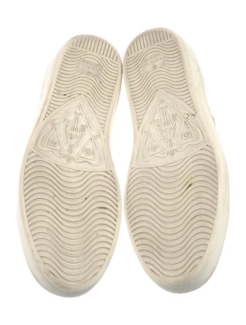 Gucci Web Accent Leather Sneakers