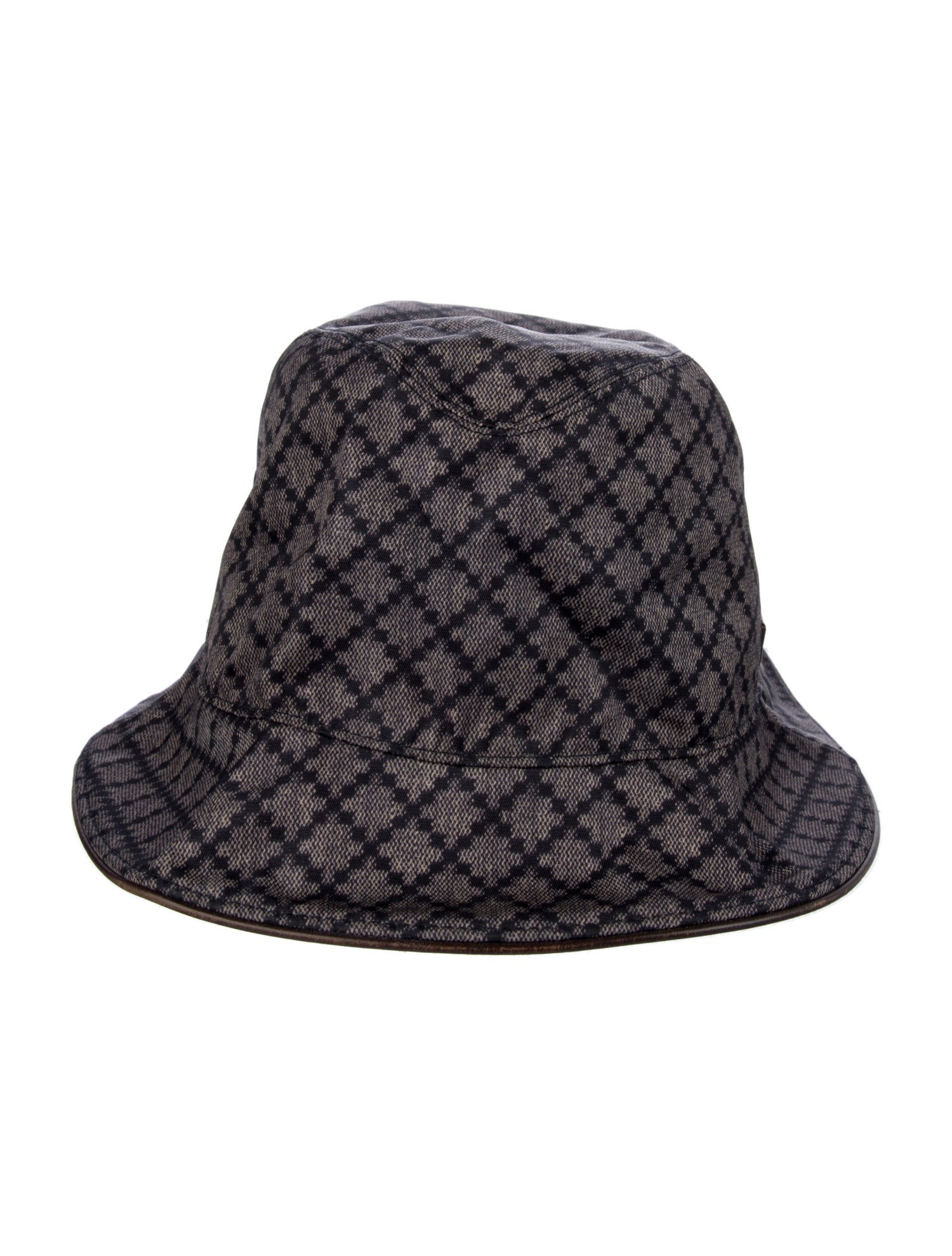 Gucci grey pattern print bucket hat
