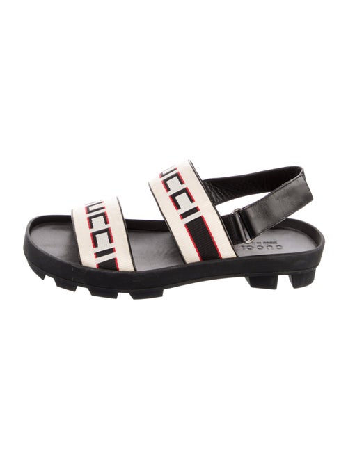 Gucci Canvas Graphic Print Sandals