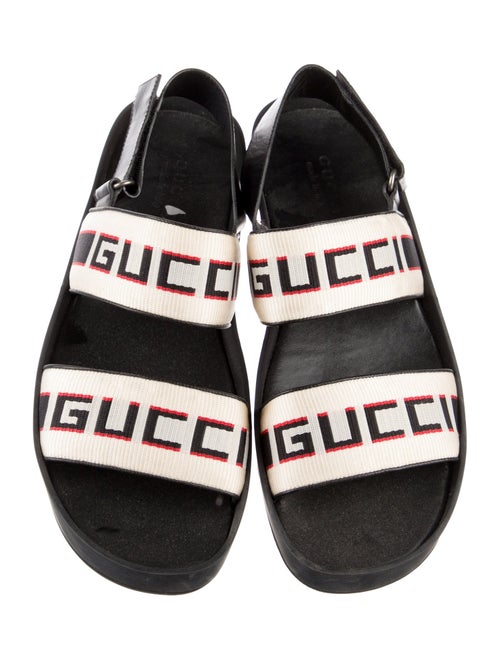 Gucci Canvas Graphic Print Sandals