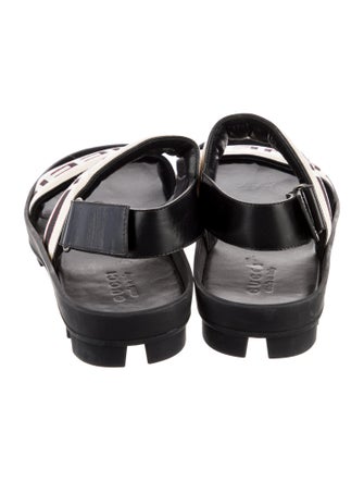 Gucci Canvas Graphic Print Sandals