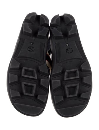 Gucci Canvas Graphic Print Sandals