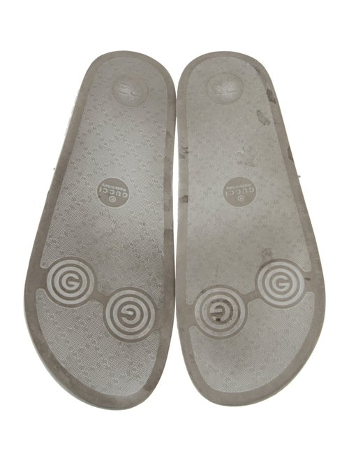 Gucci Rubber Slide Web Accent Slides