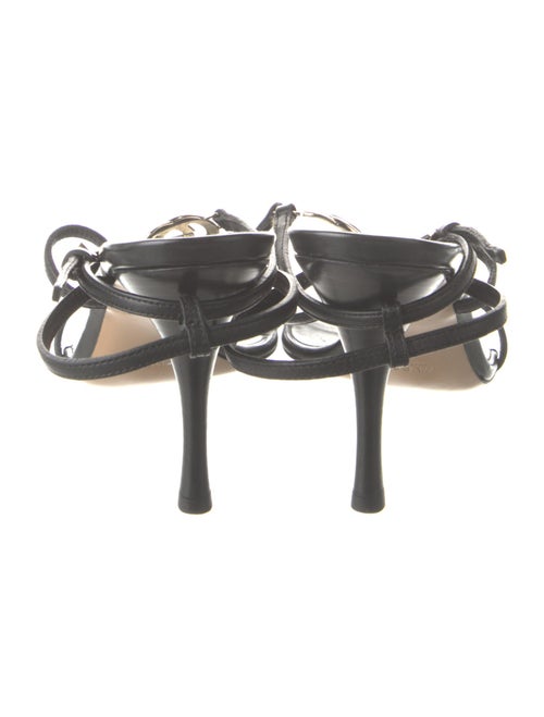 Gucci Interlocking G Logo Leather Sandals
