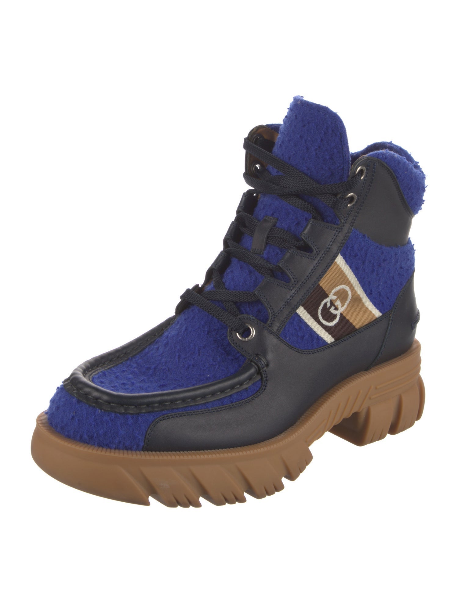 Gucci Sukey Logo Wool Hiking Boots