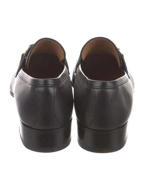 Gucci Web Accent Leather Dress Loafers